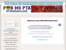 Tablet Screenshot of pobmspta.com